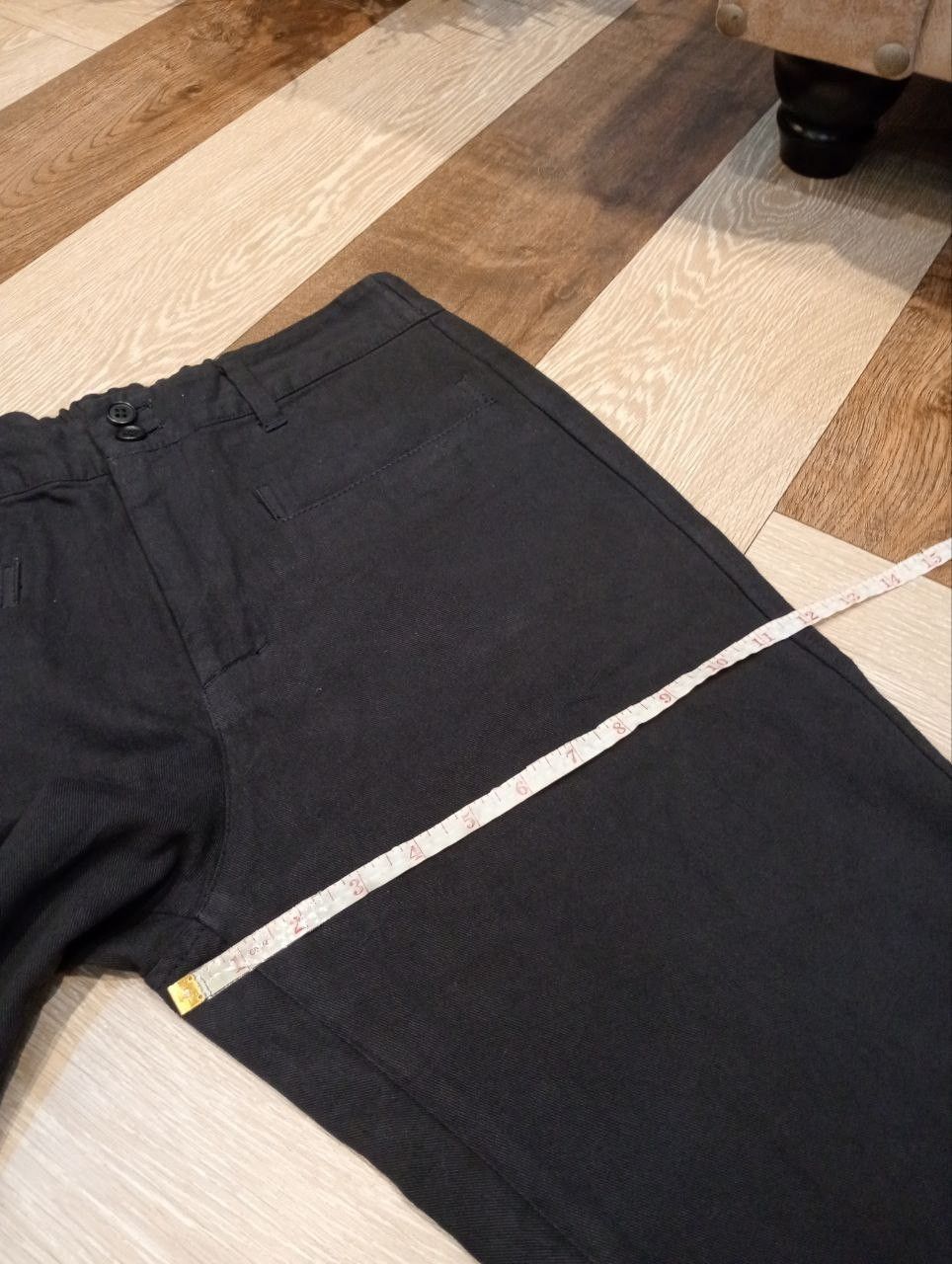 Issey Miyake VINTAGE ISSEY MIYAKE PLANTATION BLACK COTTON PANTS Size 28" / US 6 / IT 42 - 15 Thumbnail