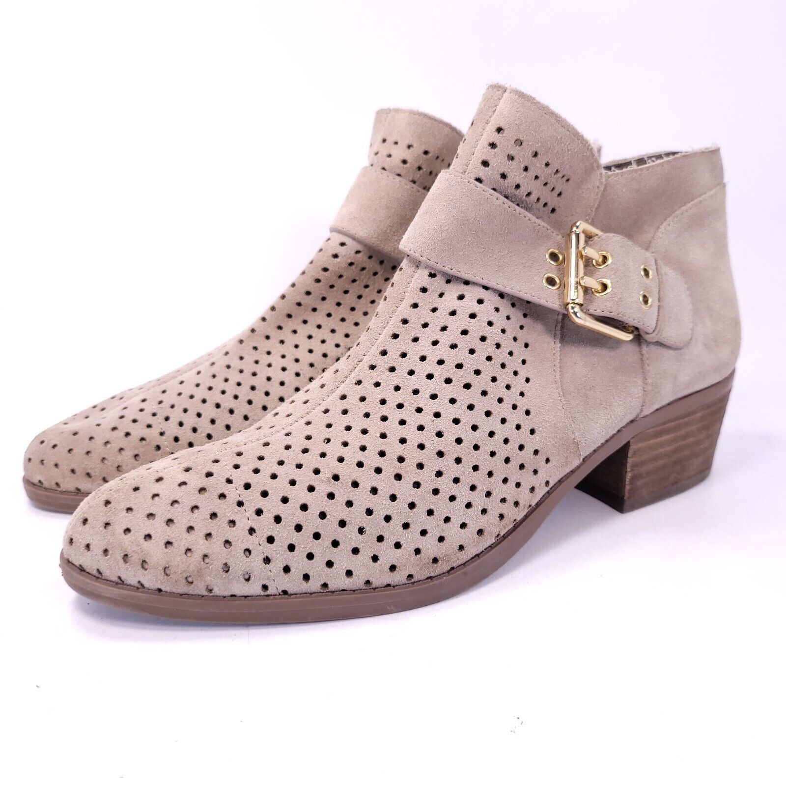 Karl Lagerfeld Karl Lagerfeld Amica Block Heel Boot Womens Size 9 Beige Size US 9 / IT 39 - 1 Thumbnail