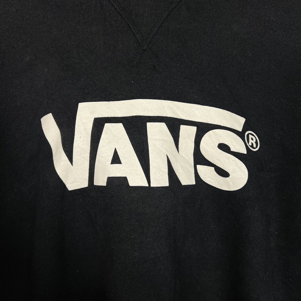 Vans VANS Big Logo Cropped Pullover Hoodie Sweatshirt #4083-C186 Size ONE SIZE - 10 Thumbnail