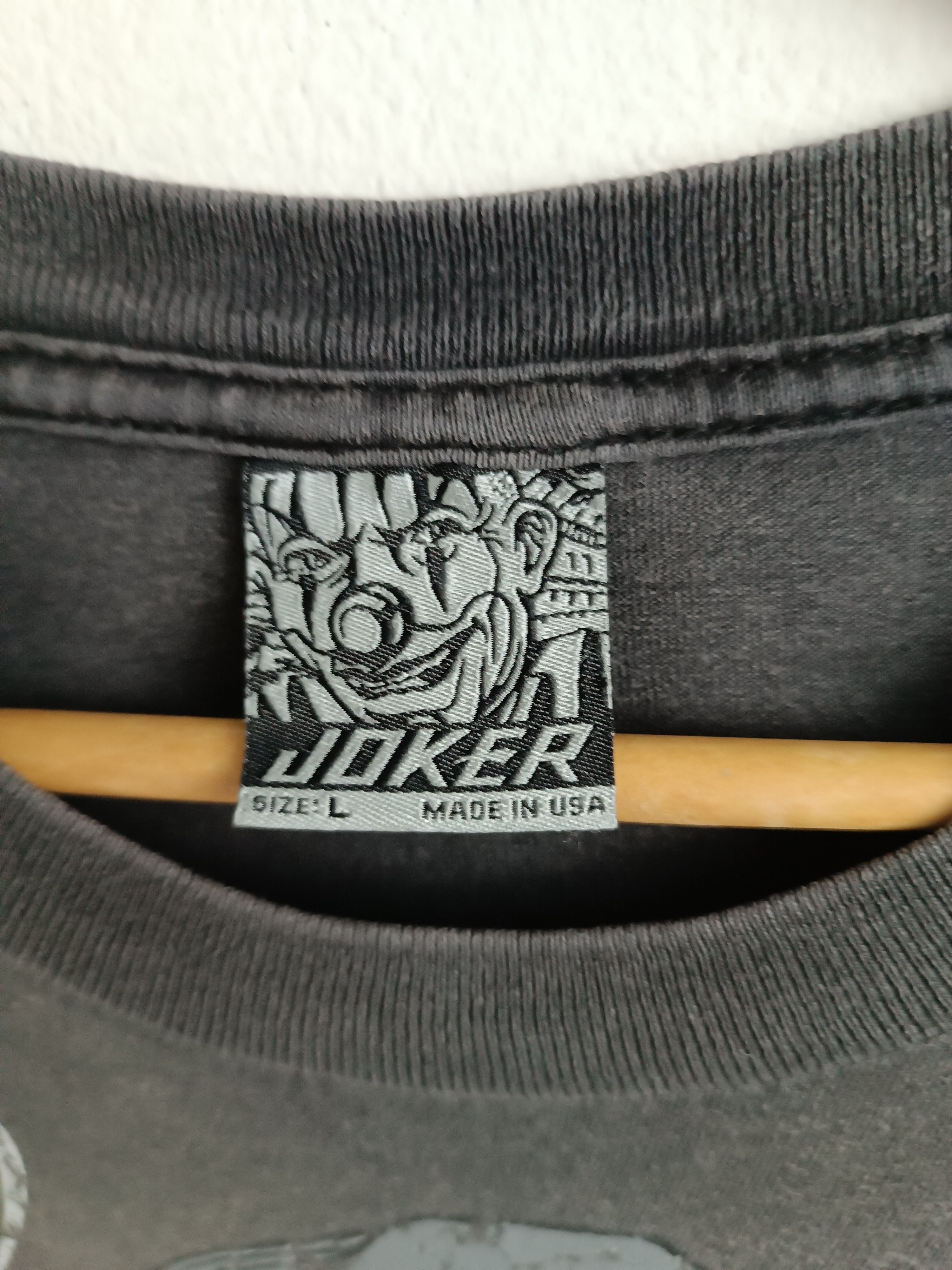 Vintage VINTAGE 90'S JOKER MAFIA ROSES SKULL WORN & FADED VERY RARE Size US L / EU 52-54 / 3 - 7 Thumbnail