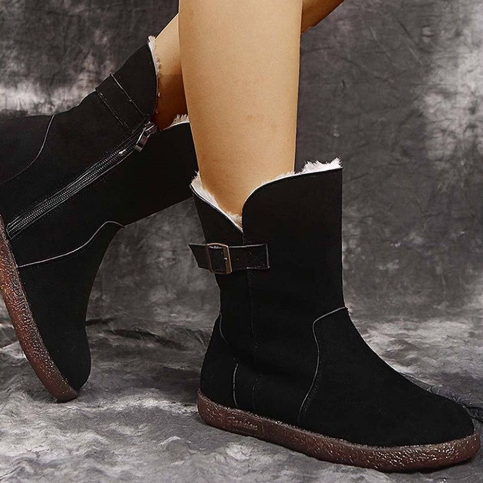 Other Black Ankle Boot Womens Size 5.5 Buckle Accent Size US 5.5 / IT 35.5 - 9 Thumbnail