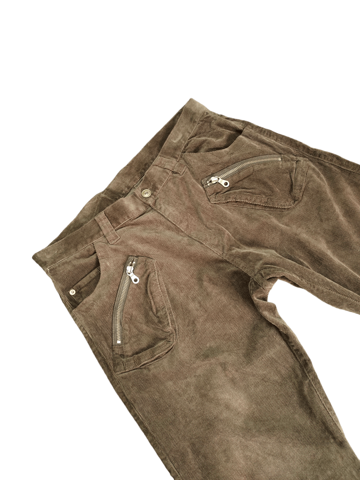 PPFM PPFM Multi Pocket Zipper Curve Velvet Pants Size US 34 / EU 50 - 3 Thumbnail