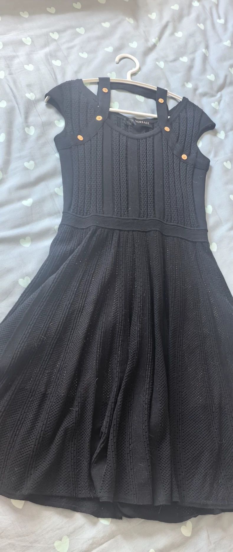 Versace Versace Openwork black dress Size M / US 6-8 / IT 42-44 - 3 Thumbnail
