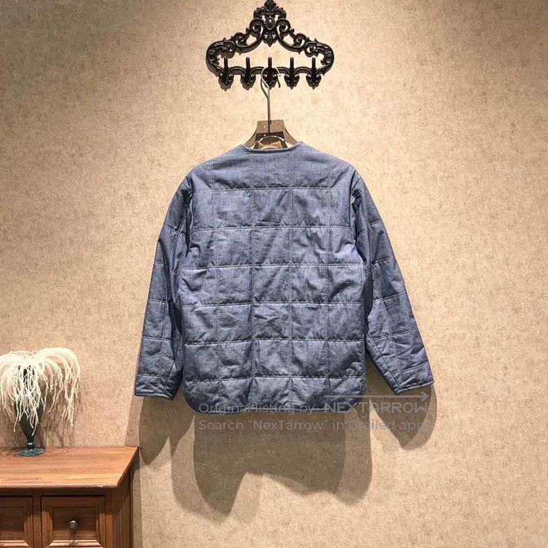 Loro Piana Loro Piana Blue Plaid Embossed Cotton Coat Size XS / US 0-2 / IT 36-38 - 2 Thumbnail