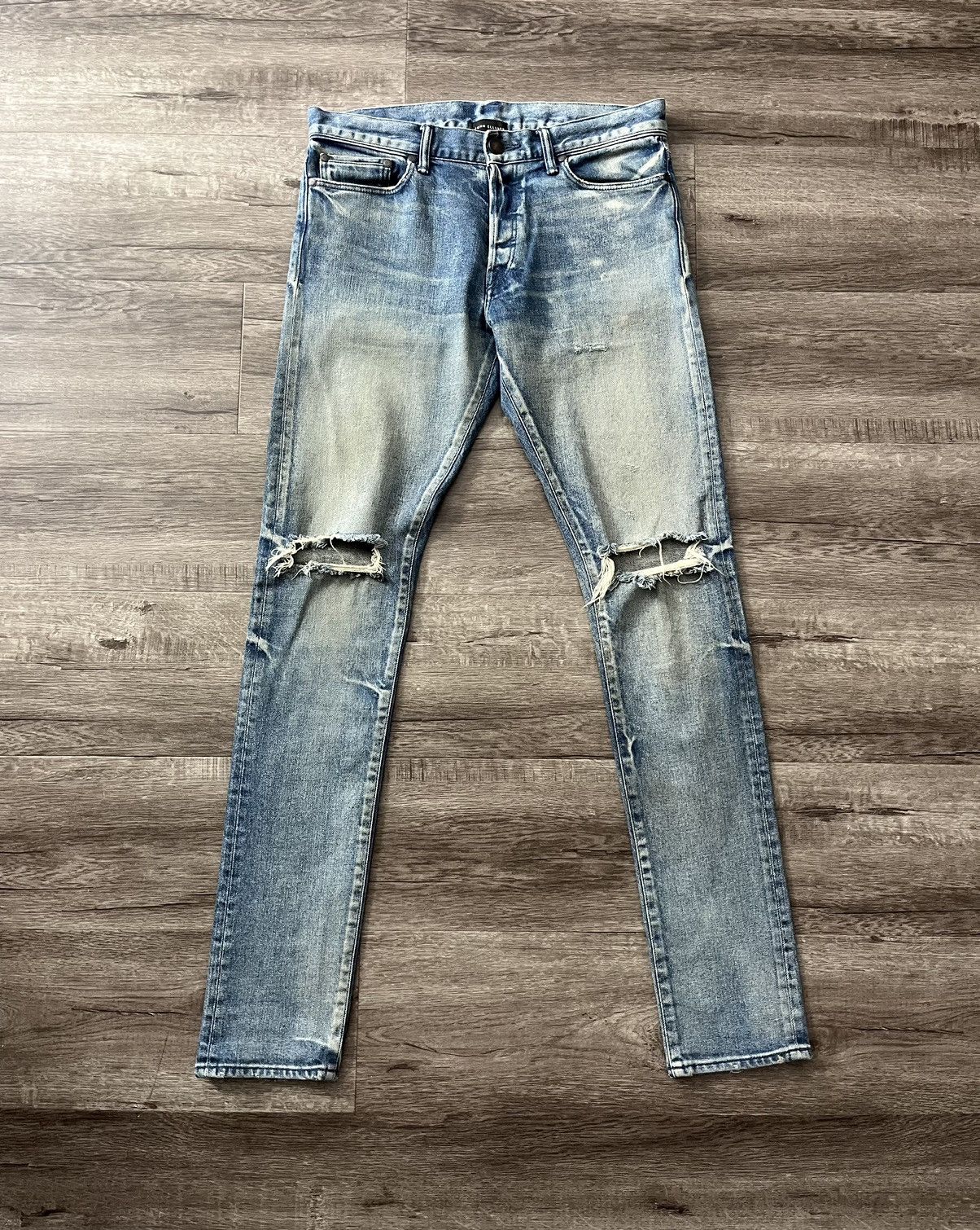John Elliott The Cast 2 Figueroa Distressed Made in Japan Size US 30 / EU 46 - 1 Thumbnail