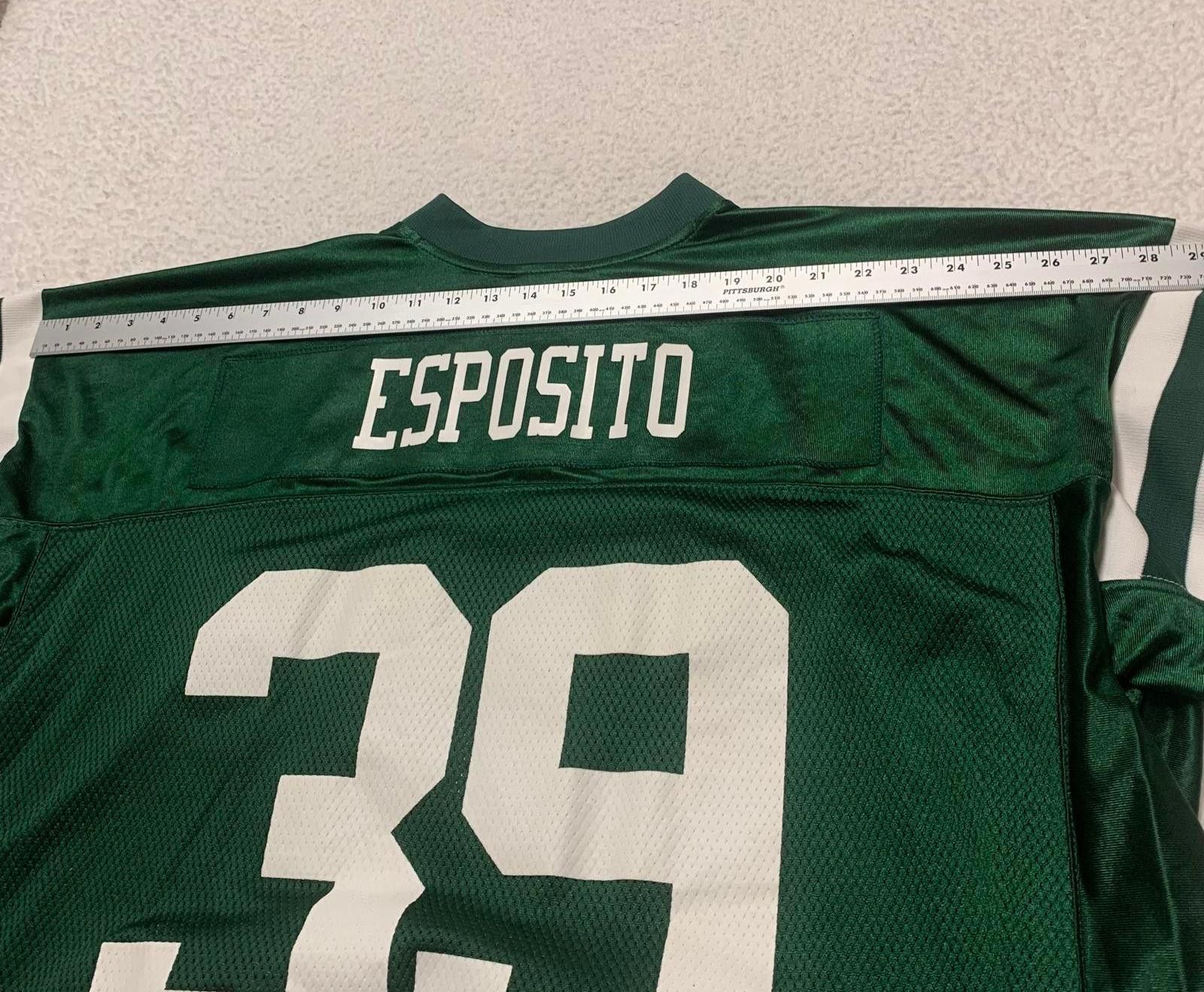 NFL VTG Reebok NY Jets Esposito Jersey #39 3XL Green Size US XXL / EU 58 / 5 - 9 Thumbnail
