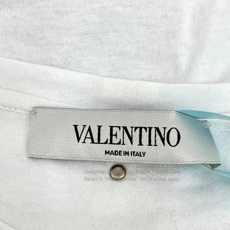 Valentino Valentino White Cotton Women's T-Shirt with Embroidery . Size S / US 4 / IT 40 - 5 Thumbnail