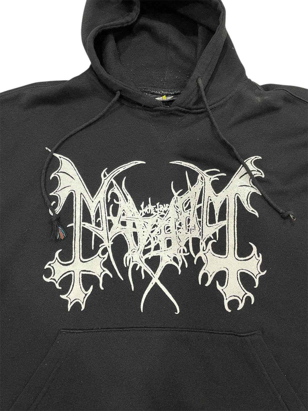 Band Tees Mayhem Black Metal album Y2K De Mysteris Dom Satanas Hooded Size US XL / EU 56 / 4 - 4 Thumbnail