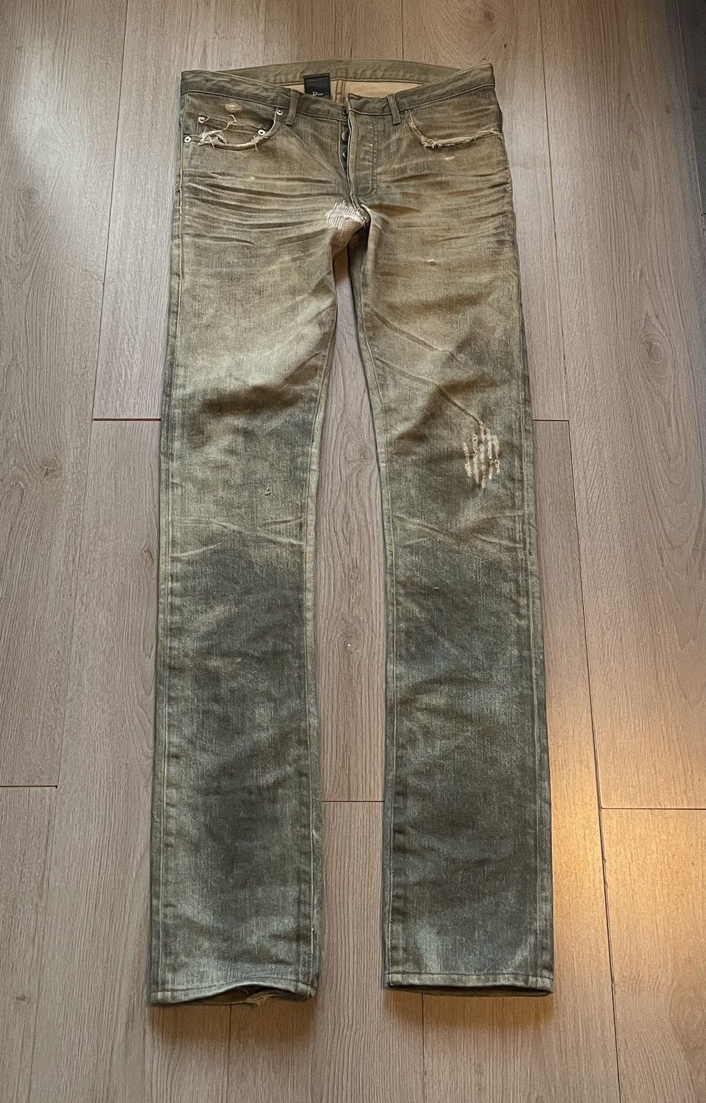 Dior × Hedi Slimane Dior Homme SS04 Dirty Bleu Claire | Grailed