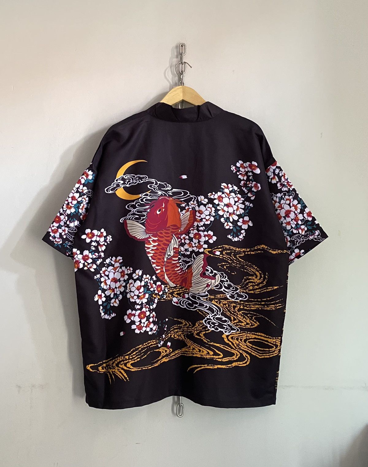 Japanese Brand Koi Fish Sukajan Japanese Kimono Size US XL / EU 56 / 4 - 1 Thumbnail