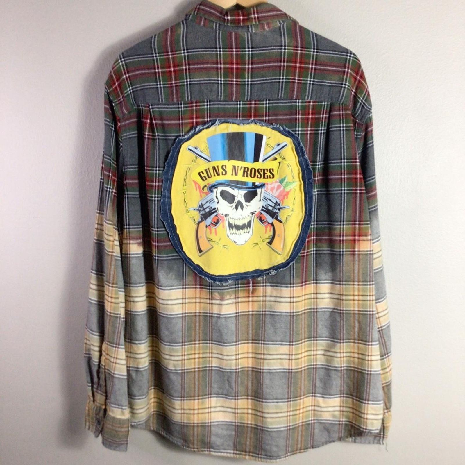 Reworked Guns N Roses outlets Rock Flannel