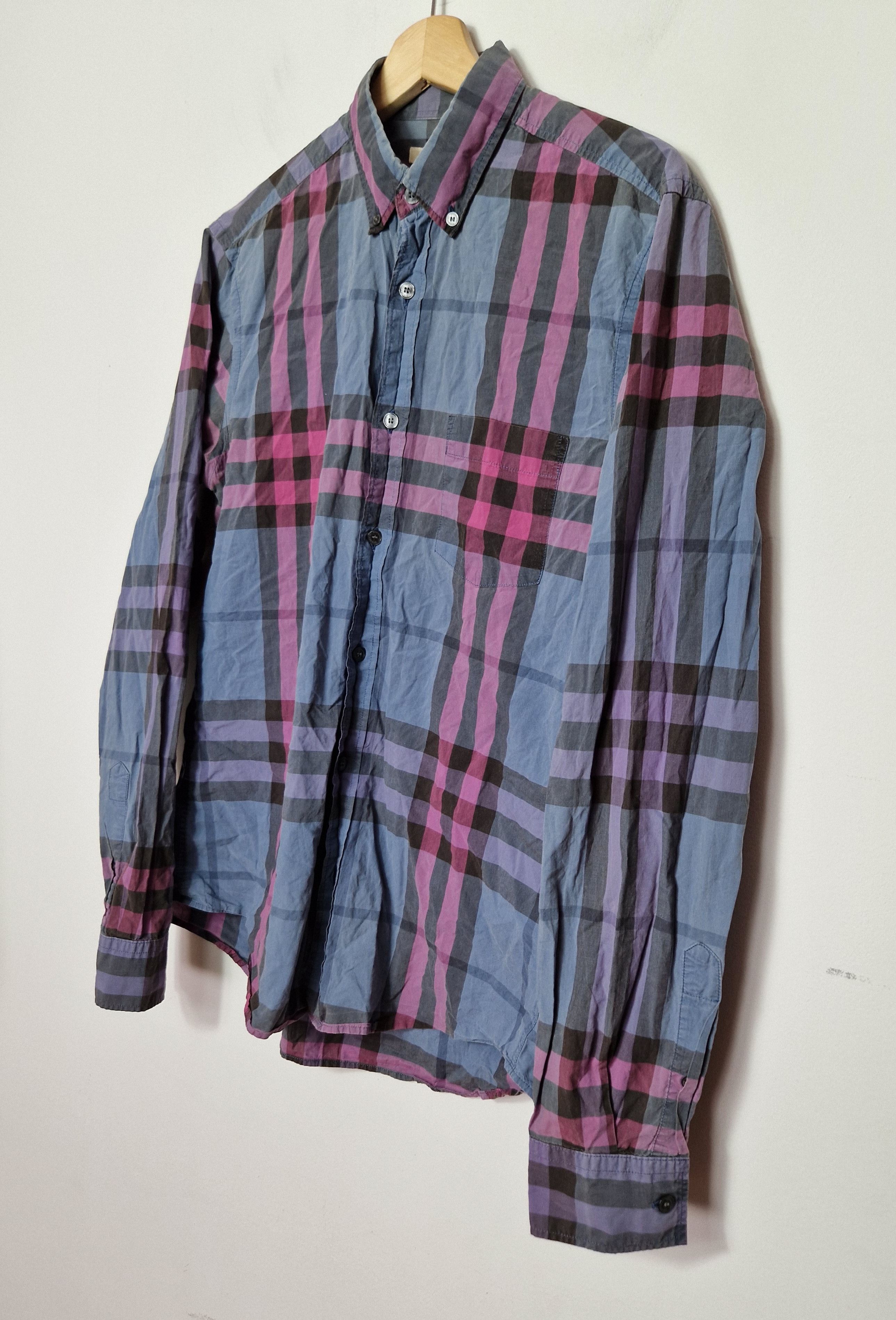 Burberry Burberry nova check purple shirt Size US M / EU 48-50 / 2 - 3 Thumbnail
