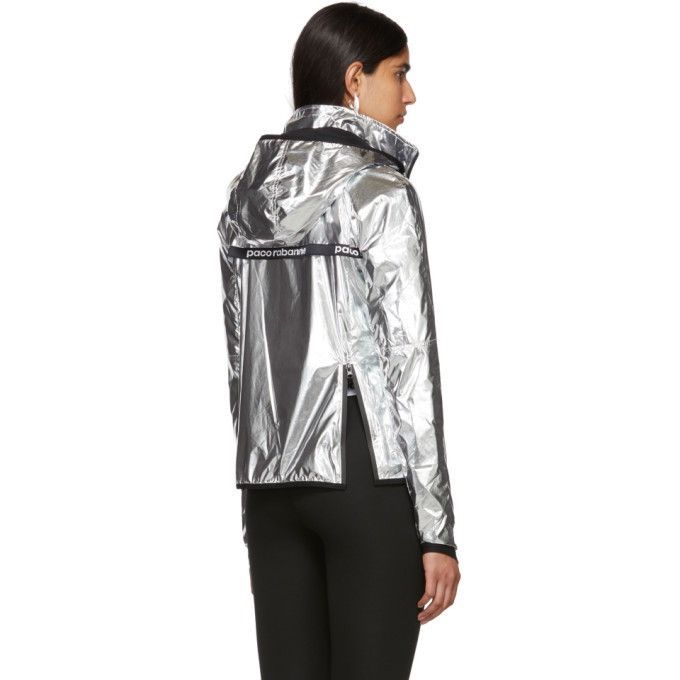 Paco Rabanne Rabanne Silver Bodyline windbreaker Jacket Size XL / US 12-14 / IT 48-50 - 3 Thumbnail