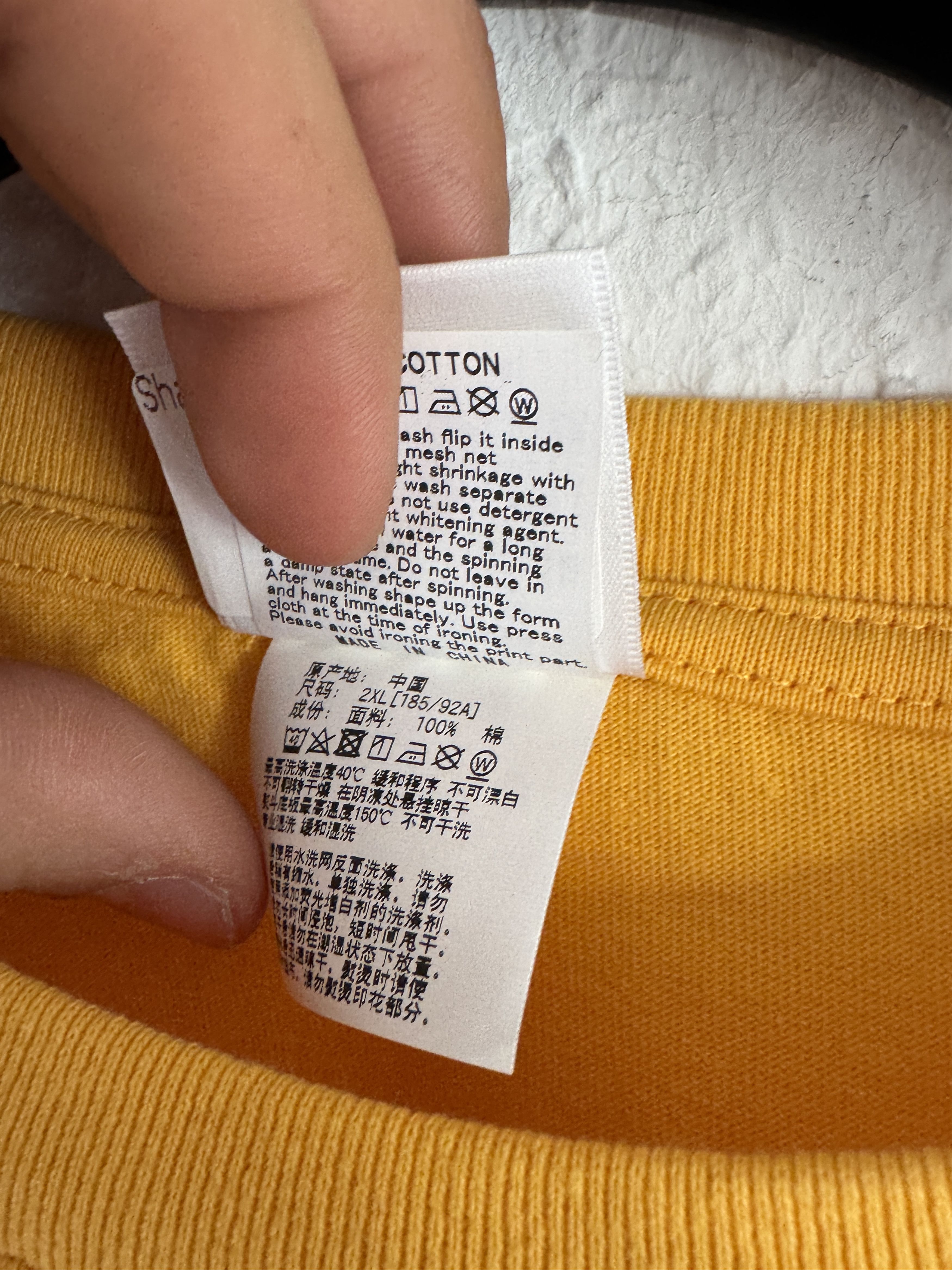 Bape Yellow Shark One Point Tee Size US XXL / EU 58 / 5 - 8 Thumbnail