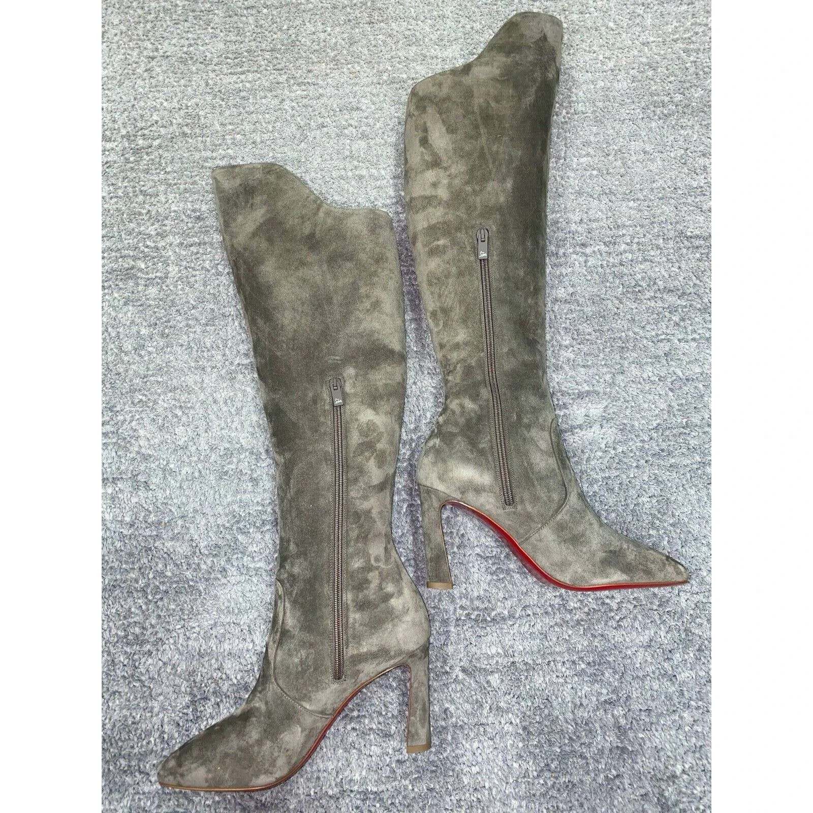 Christian Louboutin Christian Louboutin Eleonor Botta 85 Silex Grey Suede OTK Size US 11 / IT 41 - 8 Thumbnail