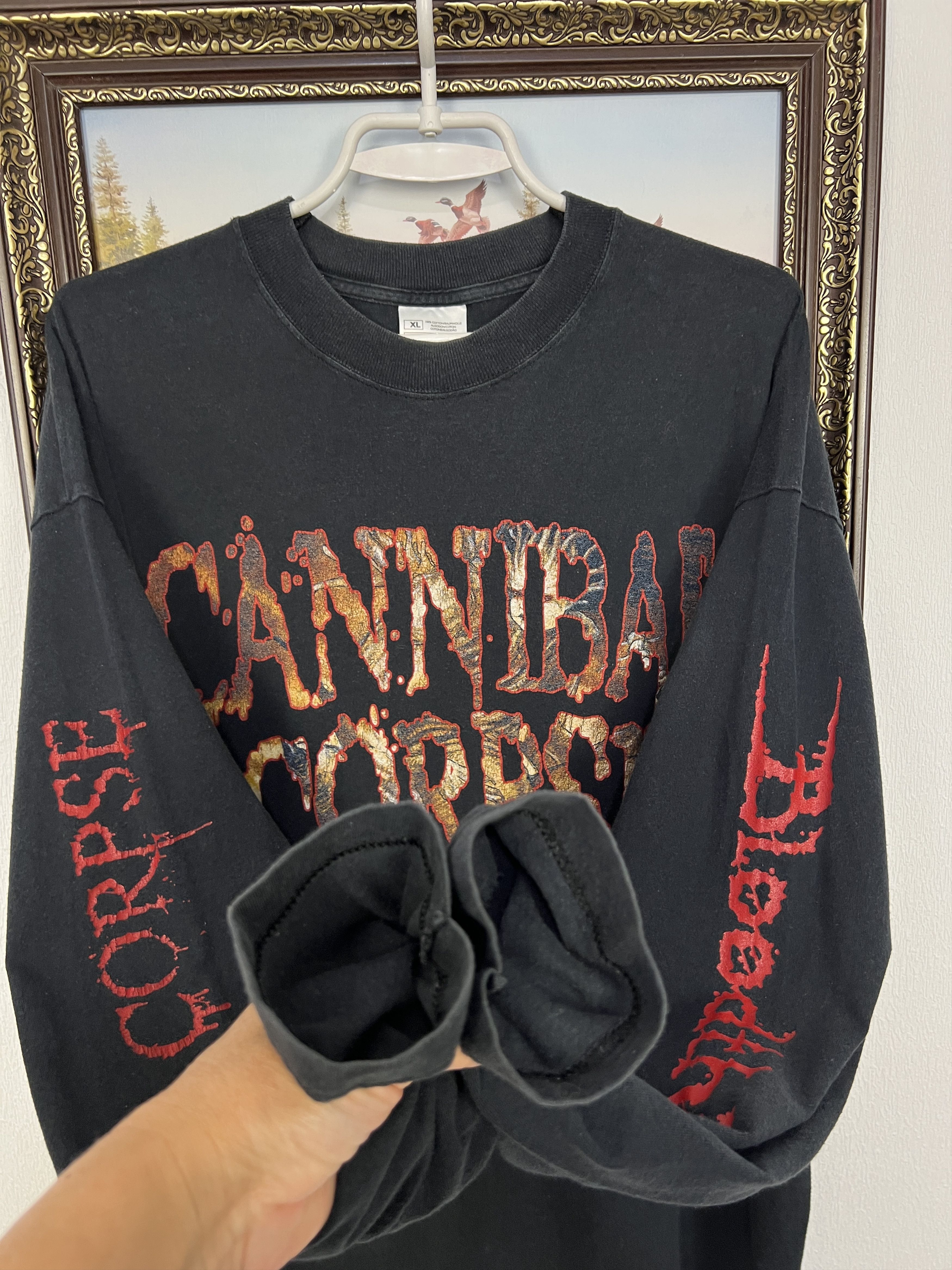 Other Vintage Cannibal Corpse Bloodthirst Long Sleeve Tee Shirt Size US XL / EU 56 / 4 - 6 Thumbnail