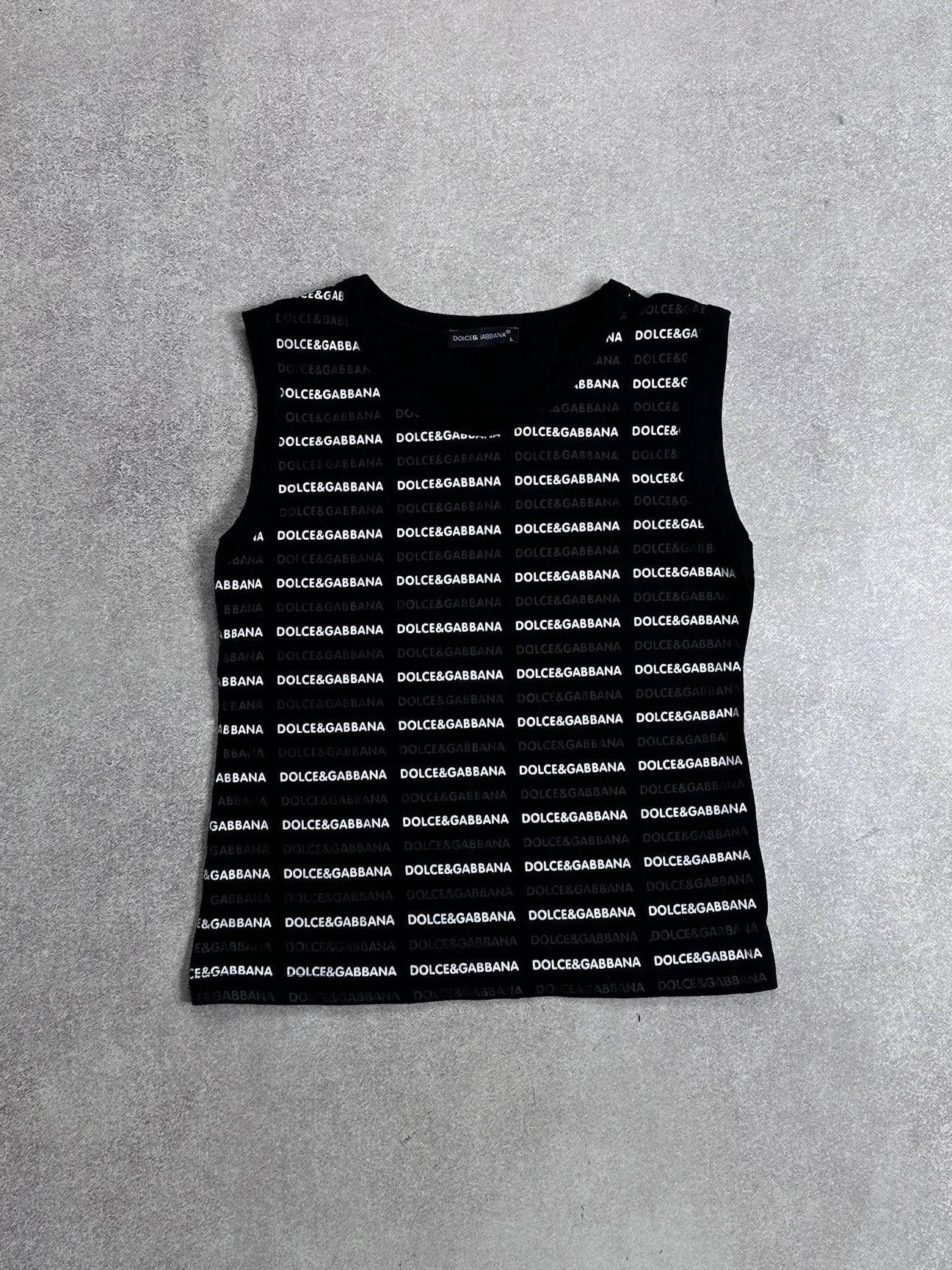 Dolce & Gabbana Vintage Dolce&Gabbana Monogram Tank Top L Size US M / EU 48-50 / 2 - 1 Thumbnail