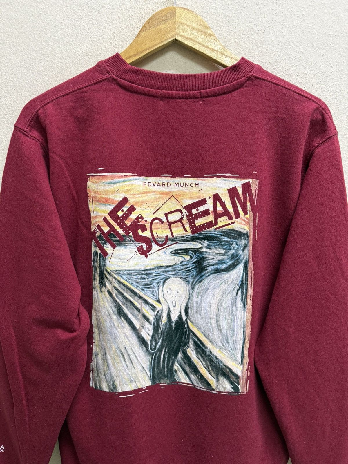 Vintage The Scream Edvard Munch Plumeria Museum Collection Art Sweat Size US S / EU 44-46 / 1 - 16 Thumbnail