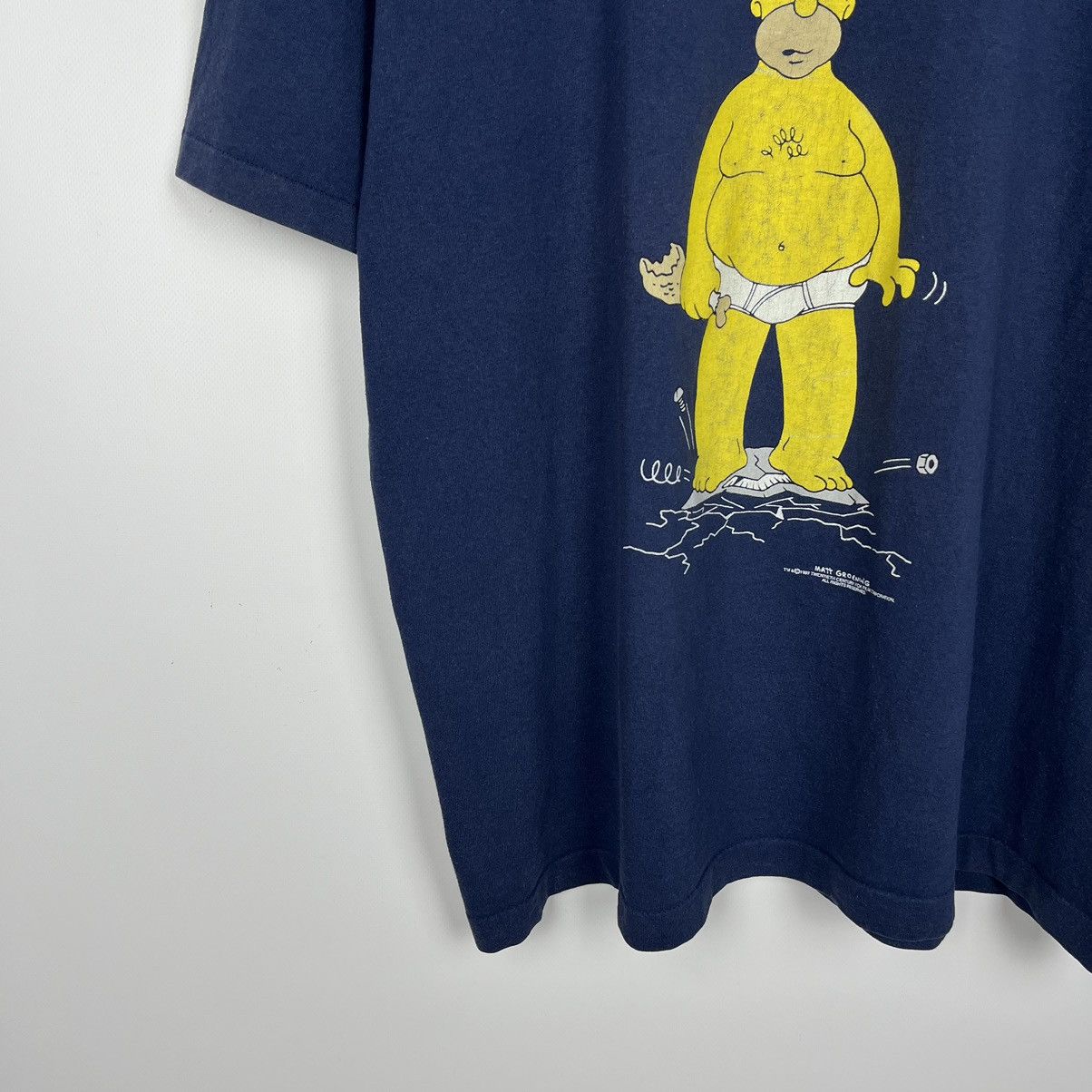 Cartoon Network Vintage Simpsons Homer cartoon humor tee 1997 Size US XL / EU 56 / 4 - 4 Thumbnail