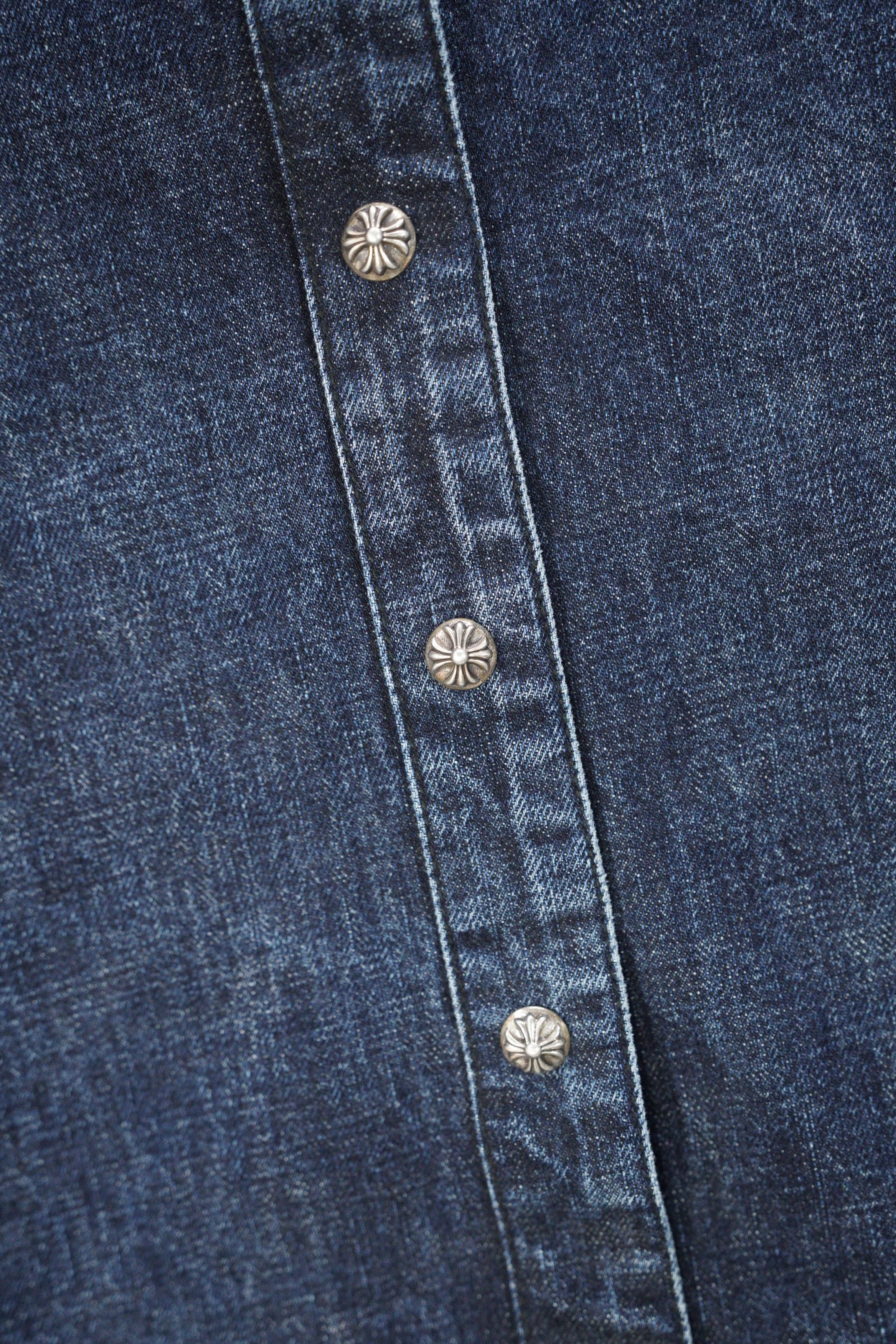 Chrome Hearts Chrome Hearts Denim Cross Shirt Size US L / EU 52-54 / 3 - 5 Thumbnail