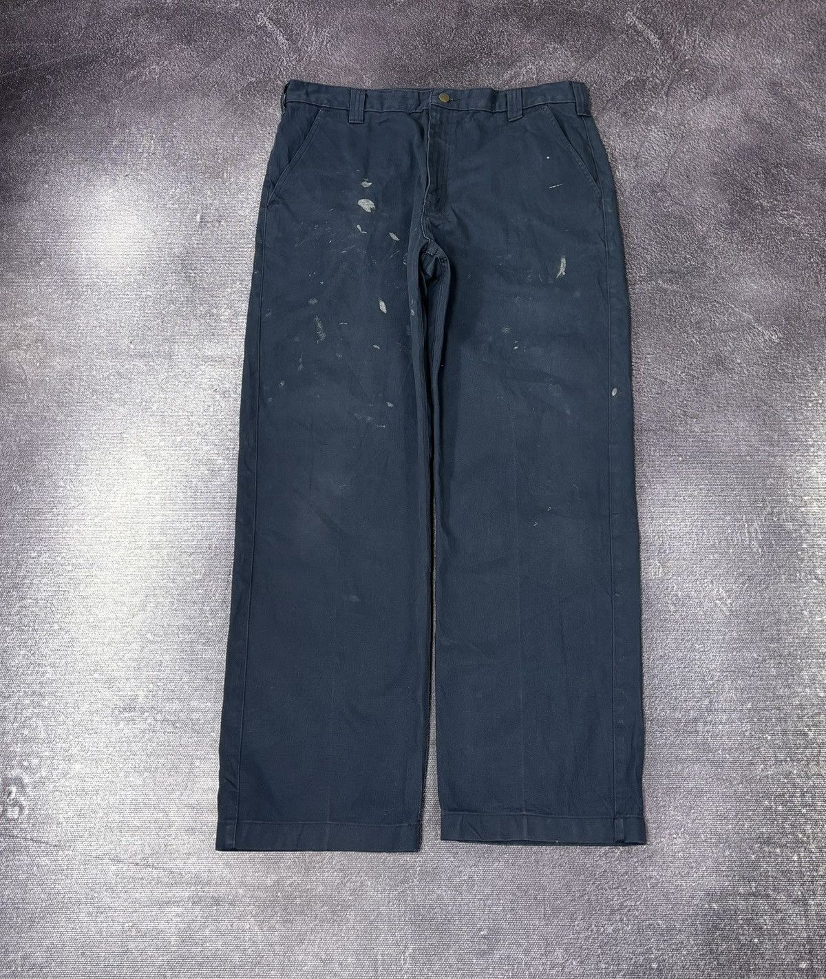 Carhartt Vintage Carhartt Y2K Skate Navy Baggy Blended Twill Pants Size US 38 / EU 54 - 2 Thumbnail