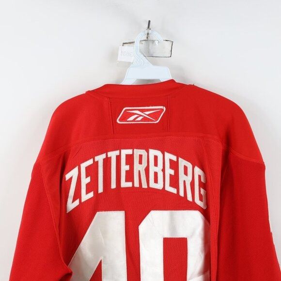 Reebok Vintage Reebok Zetterberg Detroit Red Wings Hockey Jersey Size US XXL / EU 58 / 5 - 15 Thumbnail