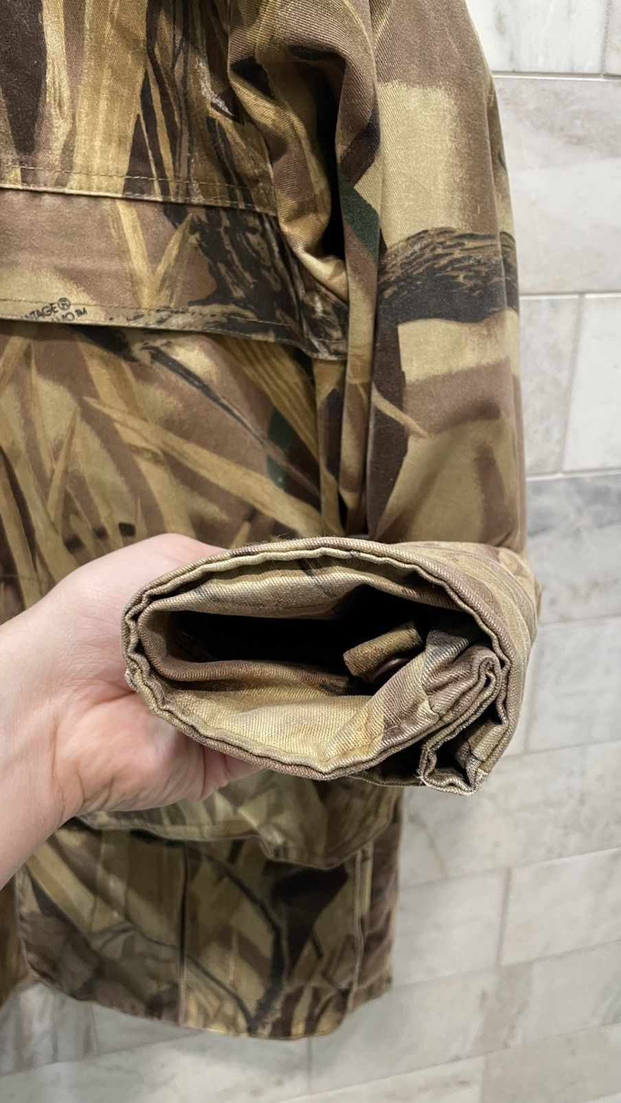 Cabelas Cabelas Duck Camo rain jacket with Removable hood Size US L / EU 52-54 / 3 - 5 Thumbnail
