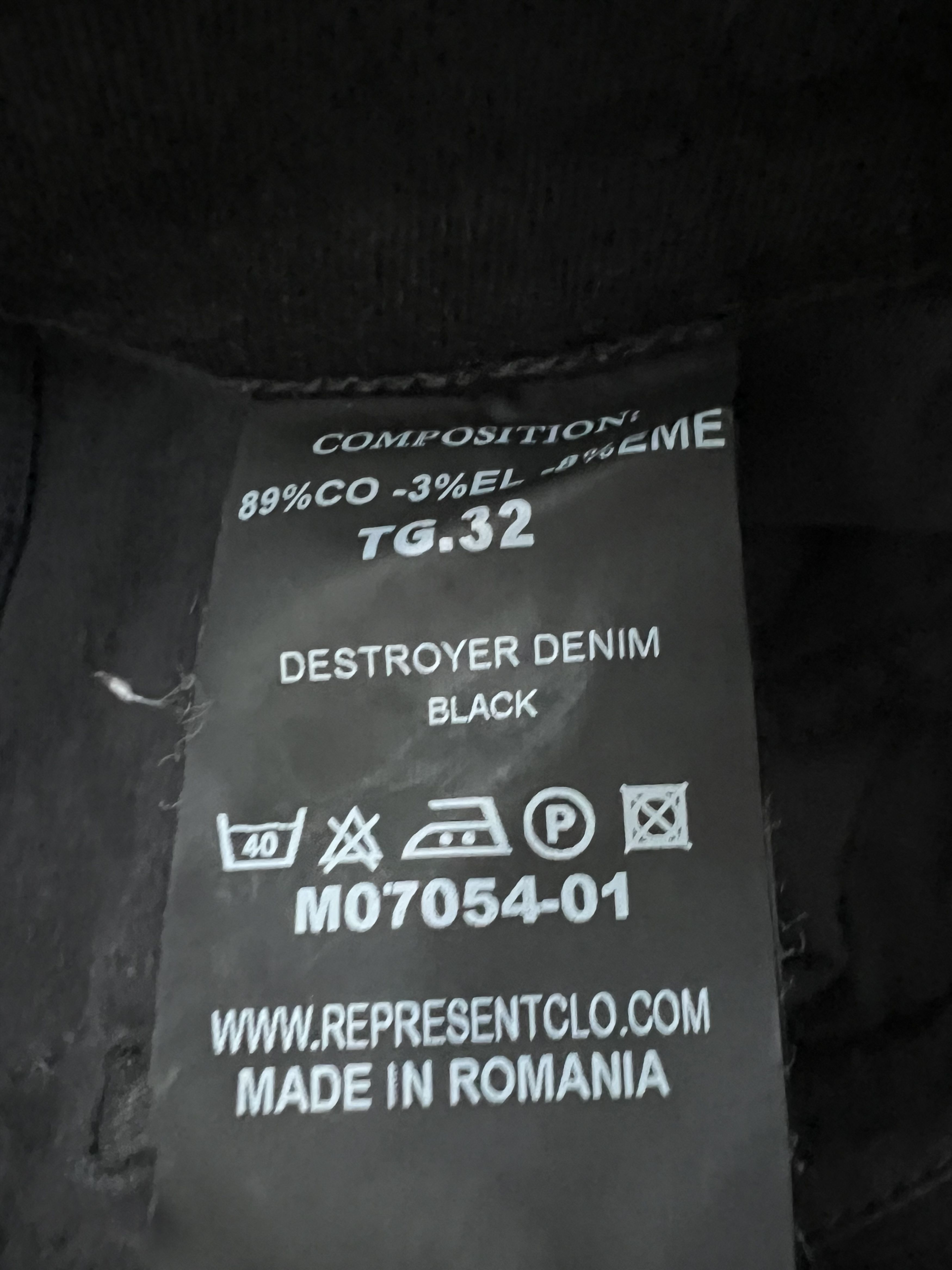 Represent Clo. Represent Black Distressed Skinny Jeans – Size 32 Size US 32 / EU 48 - 6 Thumbnail