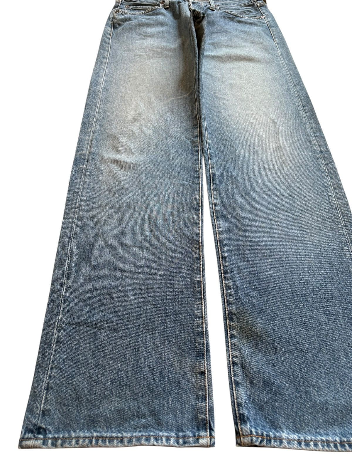 Replay Vintage Italy Replay Button Fly Mud Wash Loose Baggy Jeans Size US 33 - 6 Thumbnail