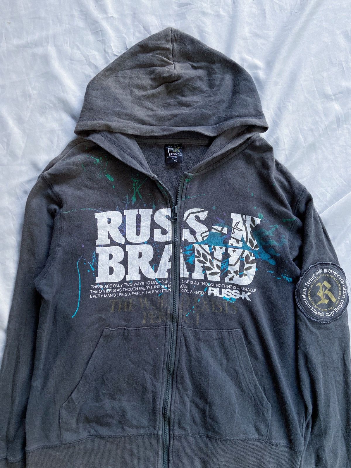 Japanese Brand THE WORLD EXIST PERFECT RUSS-K JAPAN ZIP HOODIE Size US M / EU 48-50 / 2 - 3 Thumbnail