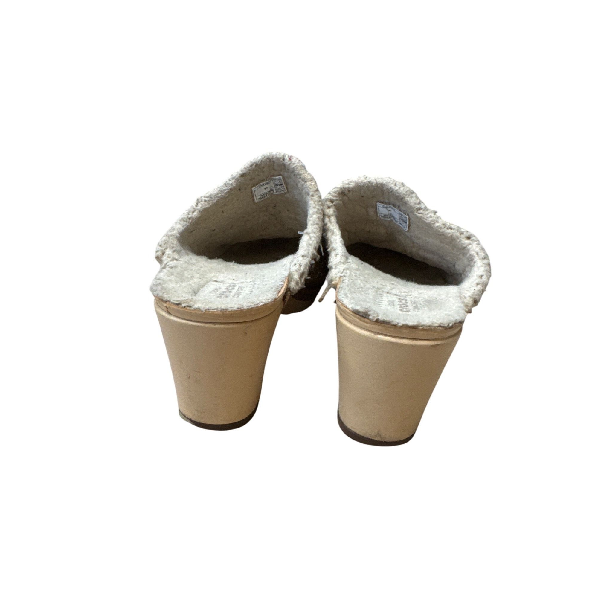 Crocs Womens Crocs Brown Faux Fur Lined Leather Suede Slip-On Clog Size US 7 / IT 37 - 4 Thumbnail