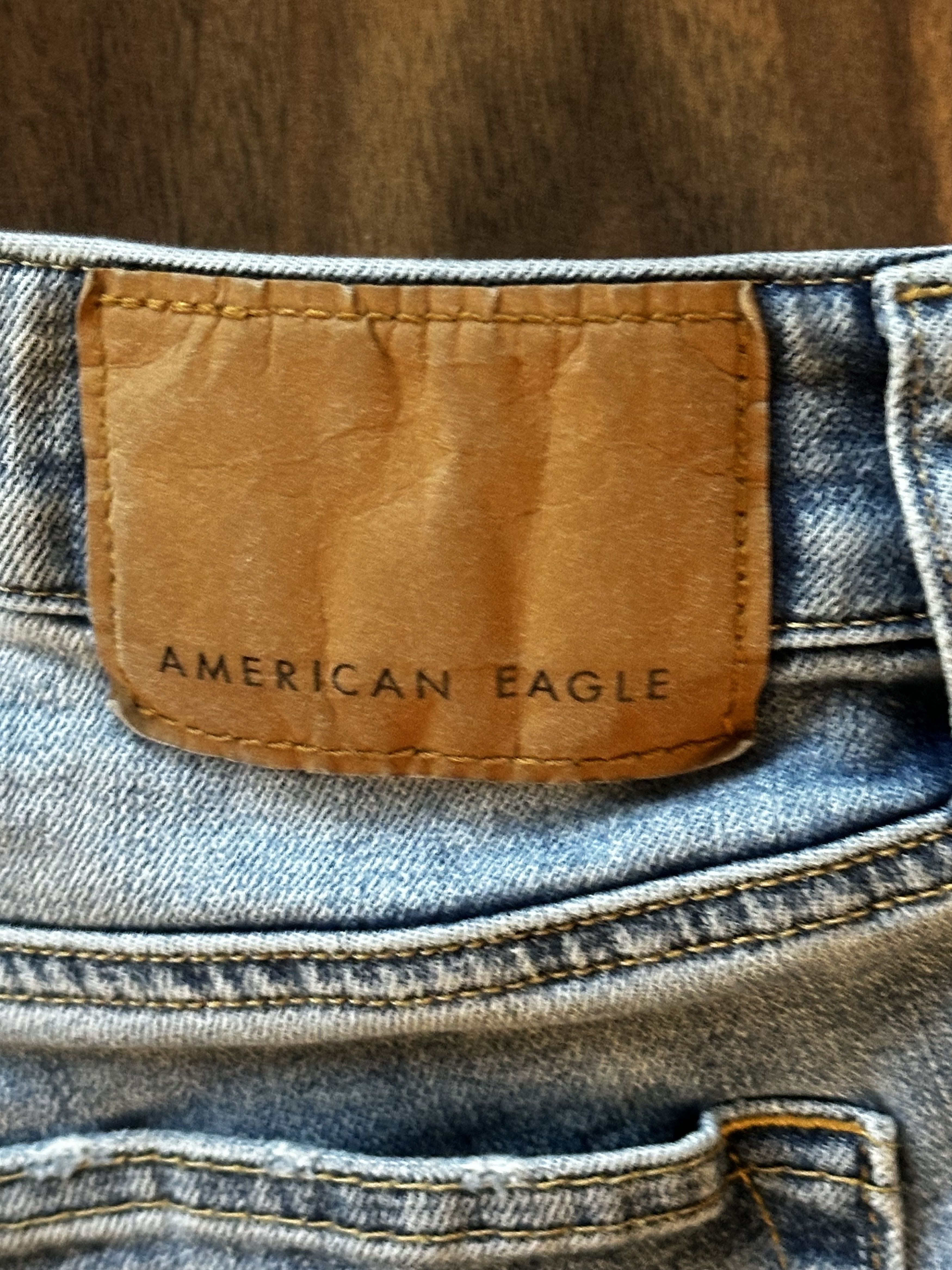 American Eagle Outfitters American Eagle Distressed Blue Jeans Size US 33 - 4 Thumbnail