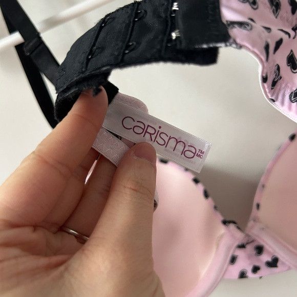 Other Carisma Pink & Black w/ Lace Bra Size ONE SIZE - 4 Thumbnail