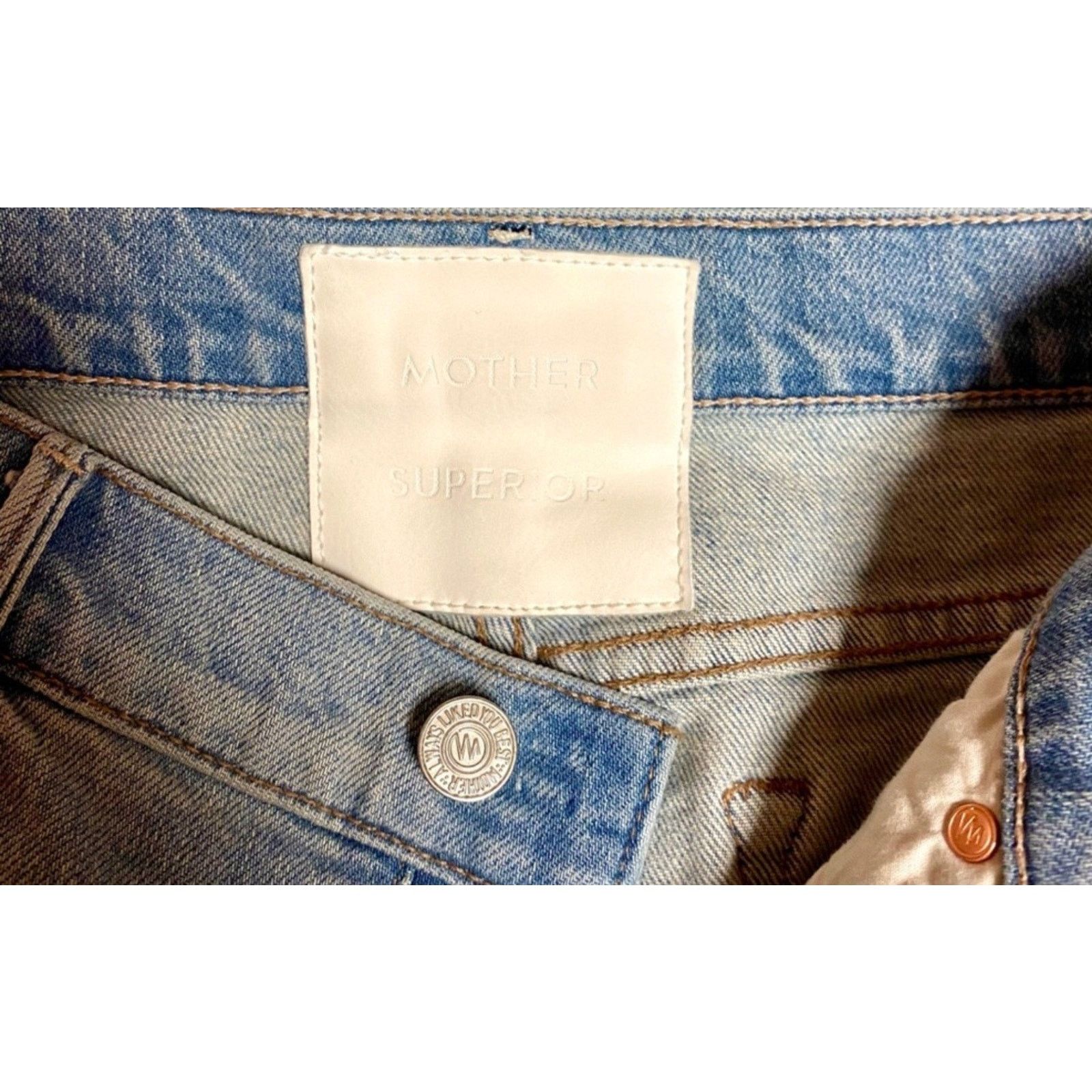 MOTHER MOTHER SUPERIOR The Angel Peg Mini Fray Denim Skirt Size 25 Size 25" / US 0 / IT 36 - 8 Thumbnail