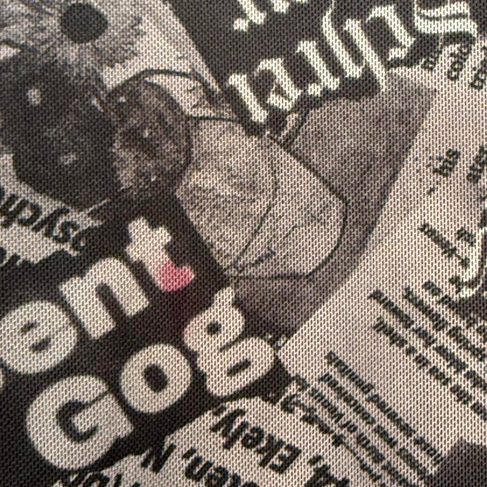 Other mesh newspaper graphic bell sleeve top ✧ Size L / US 10 / IT 46 - 6 Thumbnail
