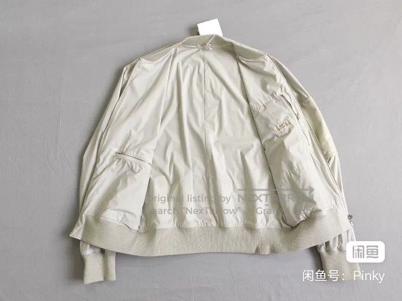 Hermes Hermes Men's leather jacket, light grey, hem lamb leather Size US S / EU 44-46 / 1 - 5 Thumbnail