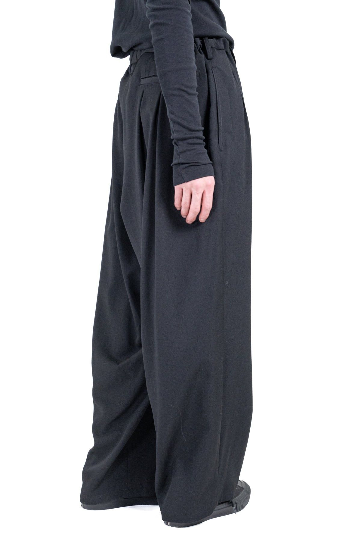 Yohji Yamamoto Yohji Yamamoto Pour Homme - Ta/TUXEDO 12 Tuck Wide Pants Size US 30 / EU 46 - 2 Thumbnail