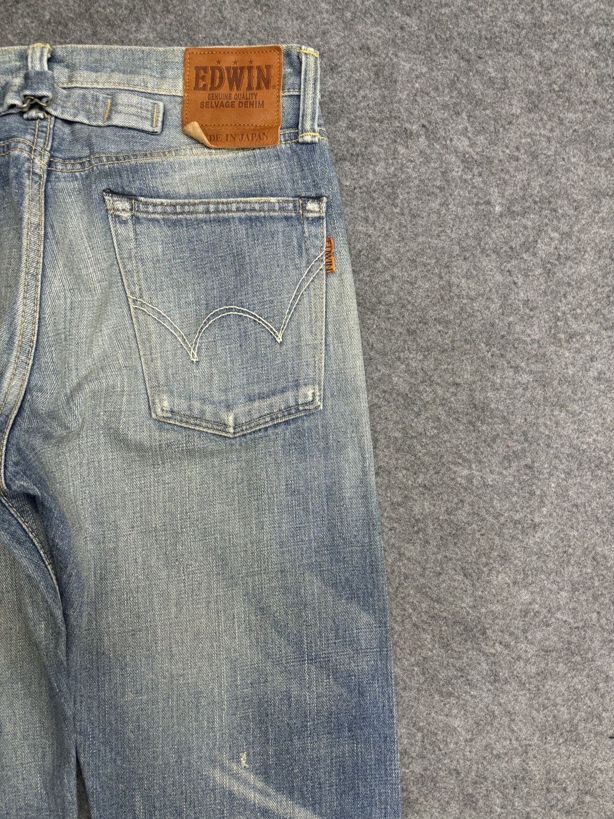 Edwin 💥Insane 90s Style💥Edwin 504ZX Slevedge Distressed Denim F538 Size US 31 - 13 Thumbnail