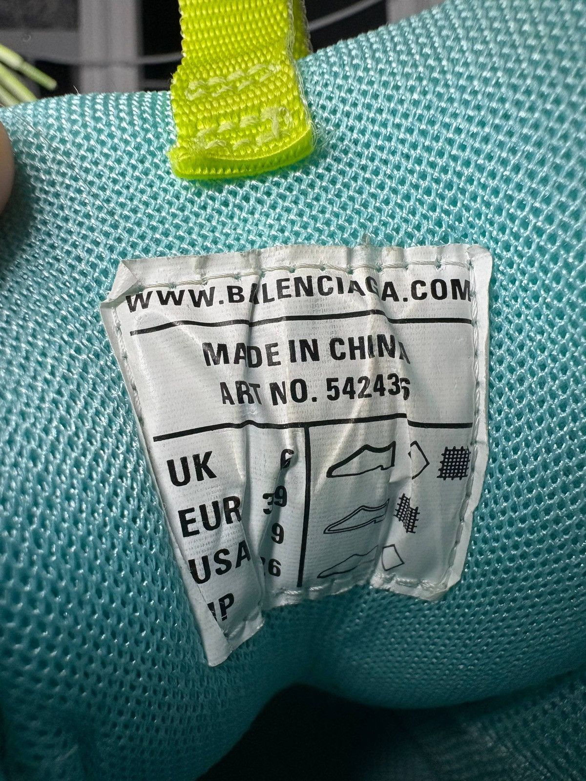 Balenciaga Balenciaga Track Sneakers – White / Neon Yellow / Blue Size US 9 / IT 39 - 4 Thumbnail