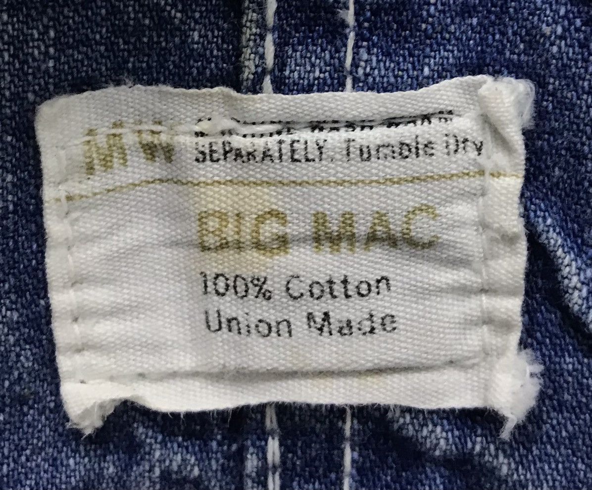 Big Mac × Vintage Vintage Bog Mac Union Made Overall Size US 32 / EU 48 - 8 Thumbnail