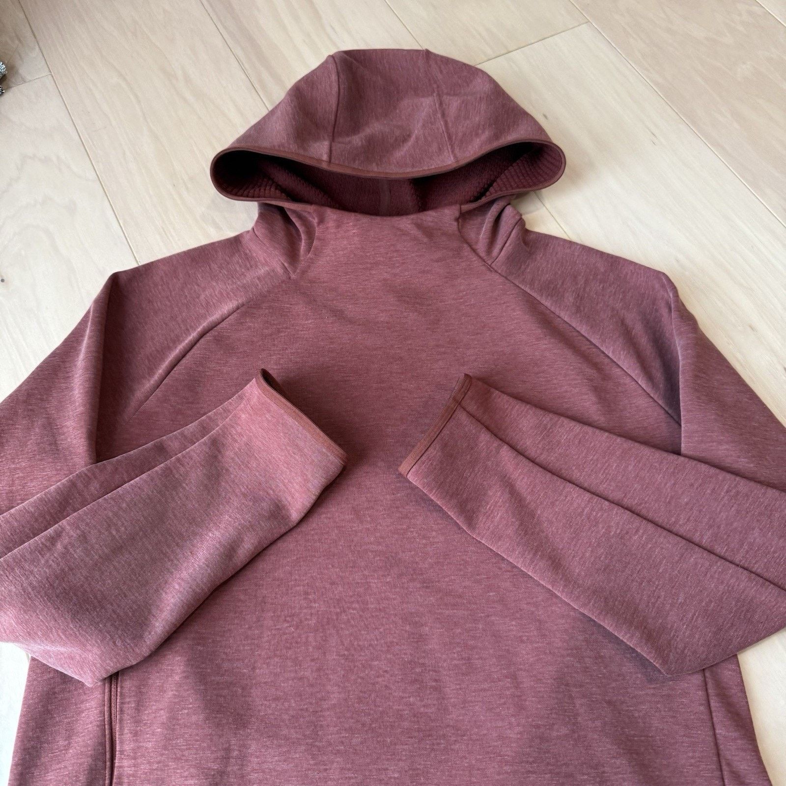 Lululemon Lululemon Gridliner Fleece Hoodie Rust Red Pullover Workout Size US M / EU 48-50 / 2 - 4 Thumbnail