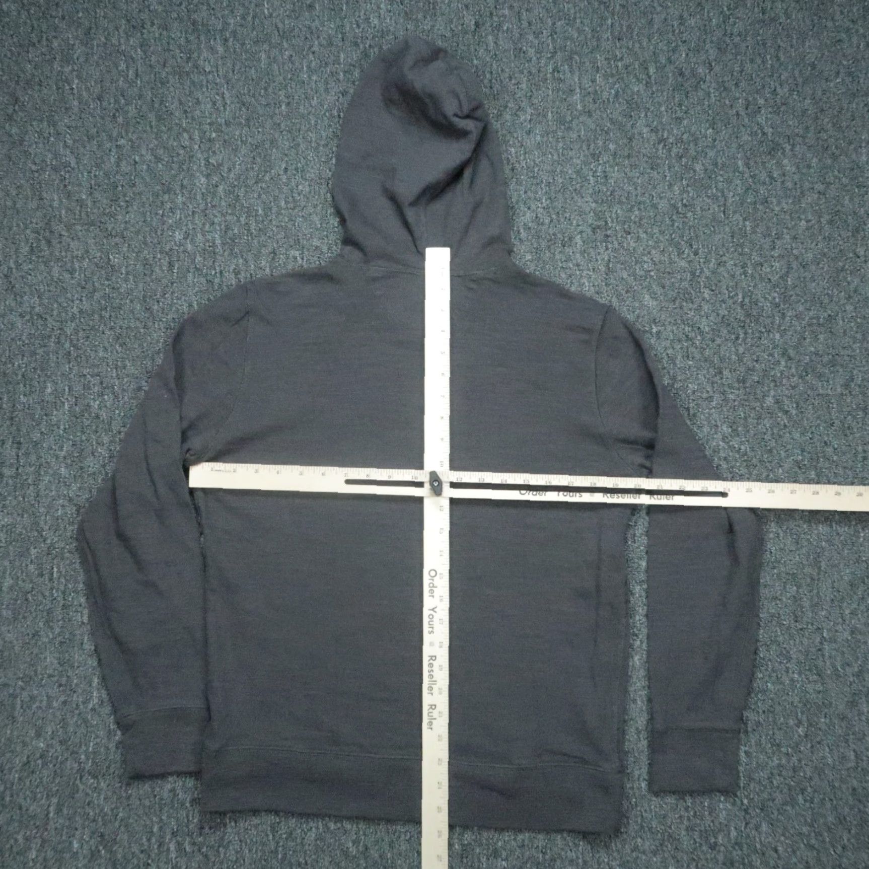 Faherty Faherty Hoodie Mens Medium Gray Sunwashed Slub Midweight Pullover Hooded Size US M / EU 48-50 / 2 - 5 Thumbnail
