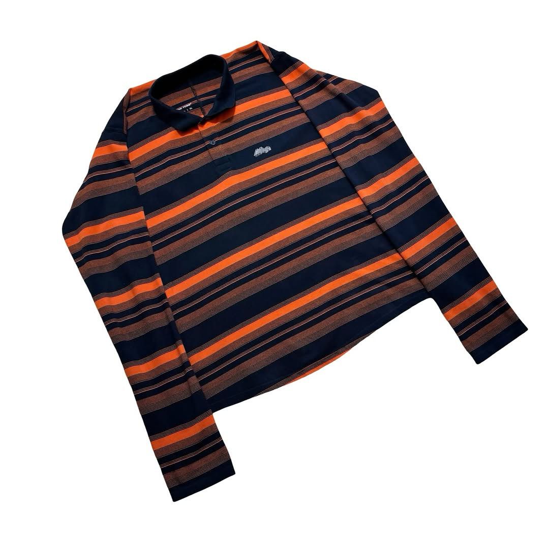 Martine Rose Martine Rose SS24 Longsleeve Polo Shirt in Orange Size US M / EU 48-50 / 2 - 3 Thumbnail