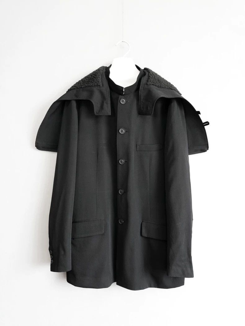 Yohji Yamamoto yohji yamamoto21AW hooded detachable jacket 2503-Nextarrow Size US XL / EU 56 / 4 - 1 Thumbnail