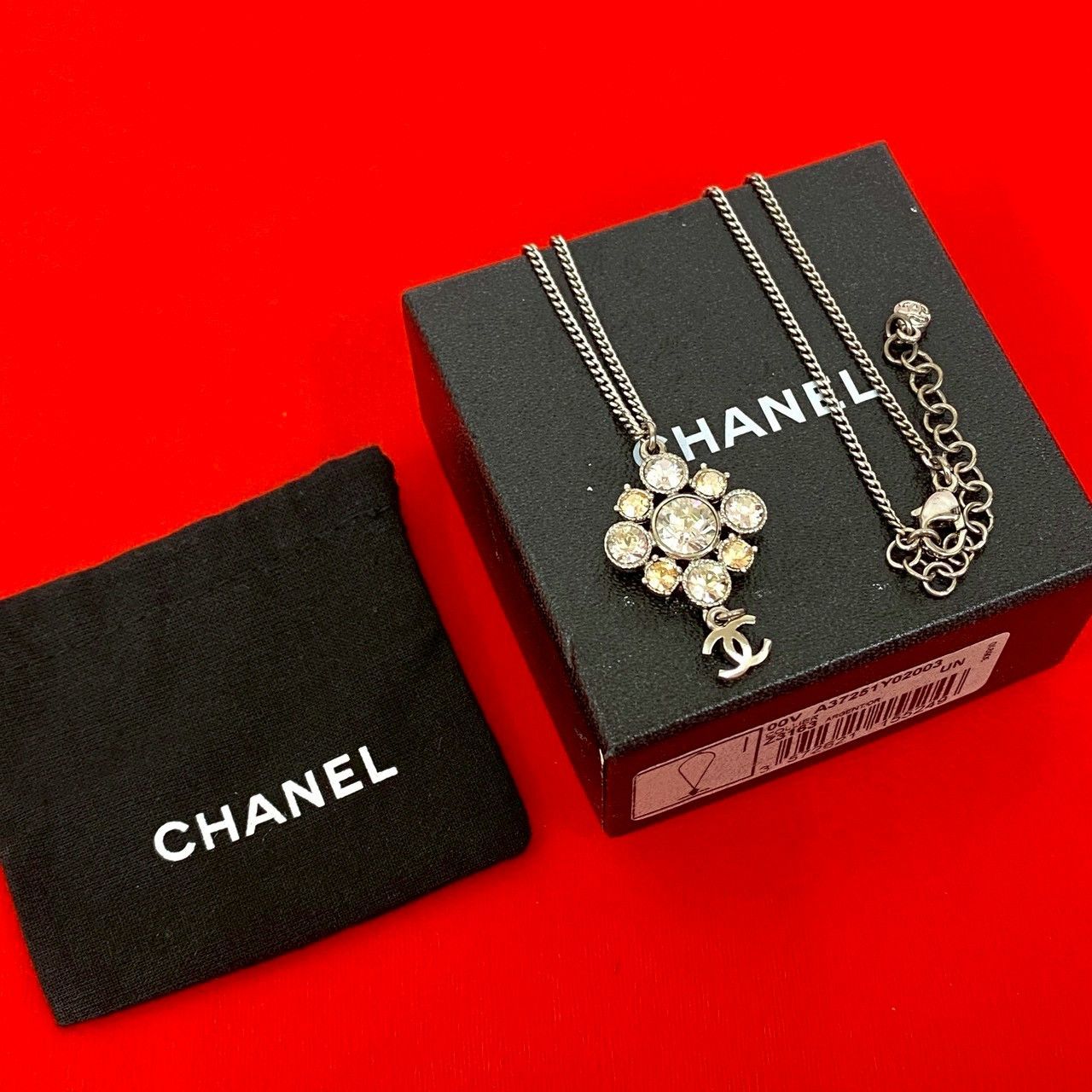 Chanel Chanel Chanel Coco Mark Rhinestone Necklace Metal Necklace DUTY FREE for USA Size ONE SIZE - 1 Thumbnail