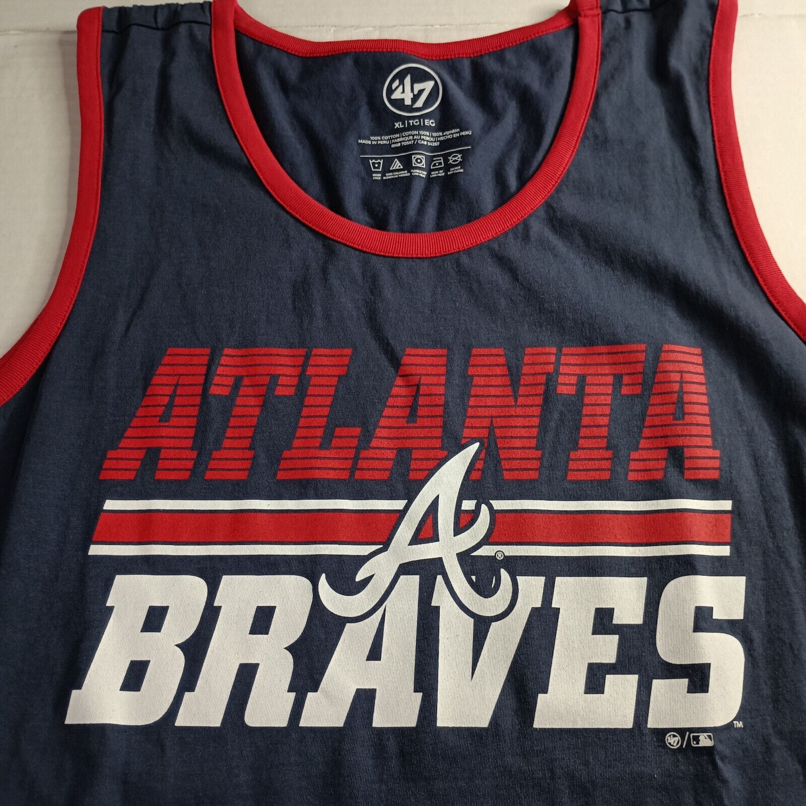47 Brand '47 Atlanta Braves Atlas Blue Tank Top Men’s XL NWT MLB Size US XL / EU 56 / 4 - 2 Thumbnail