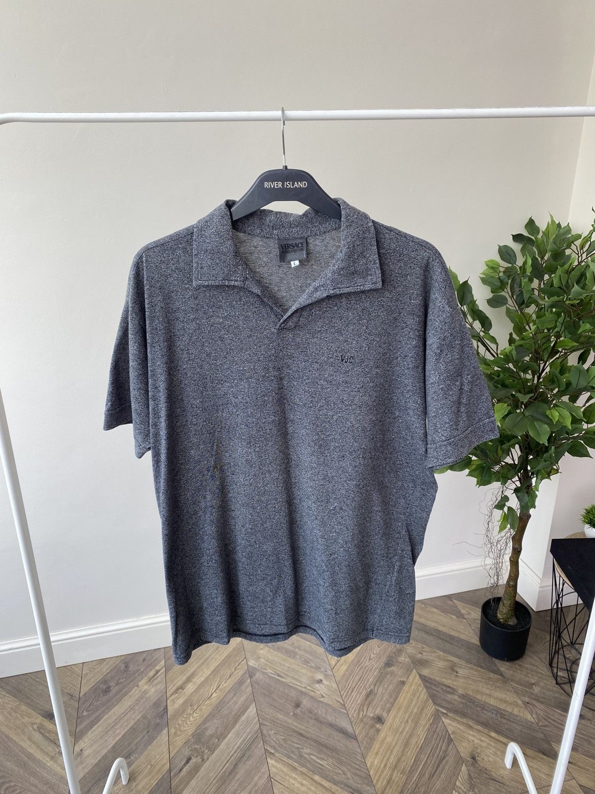 Designer × Versace × Vintage Vintage Versace Classic V2 polo T-Shirt Size US L / EU 52-54 / 3 - 3 Thumbnail