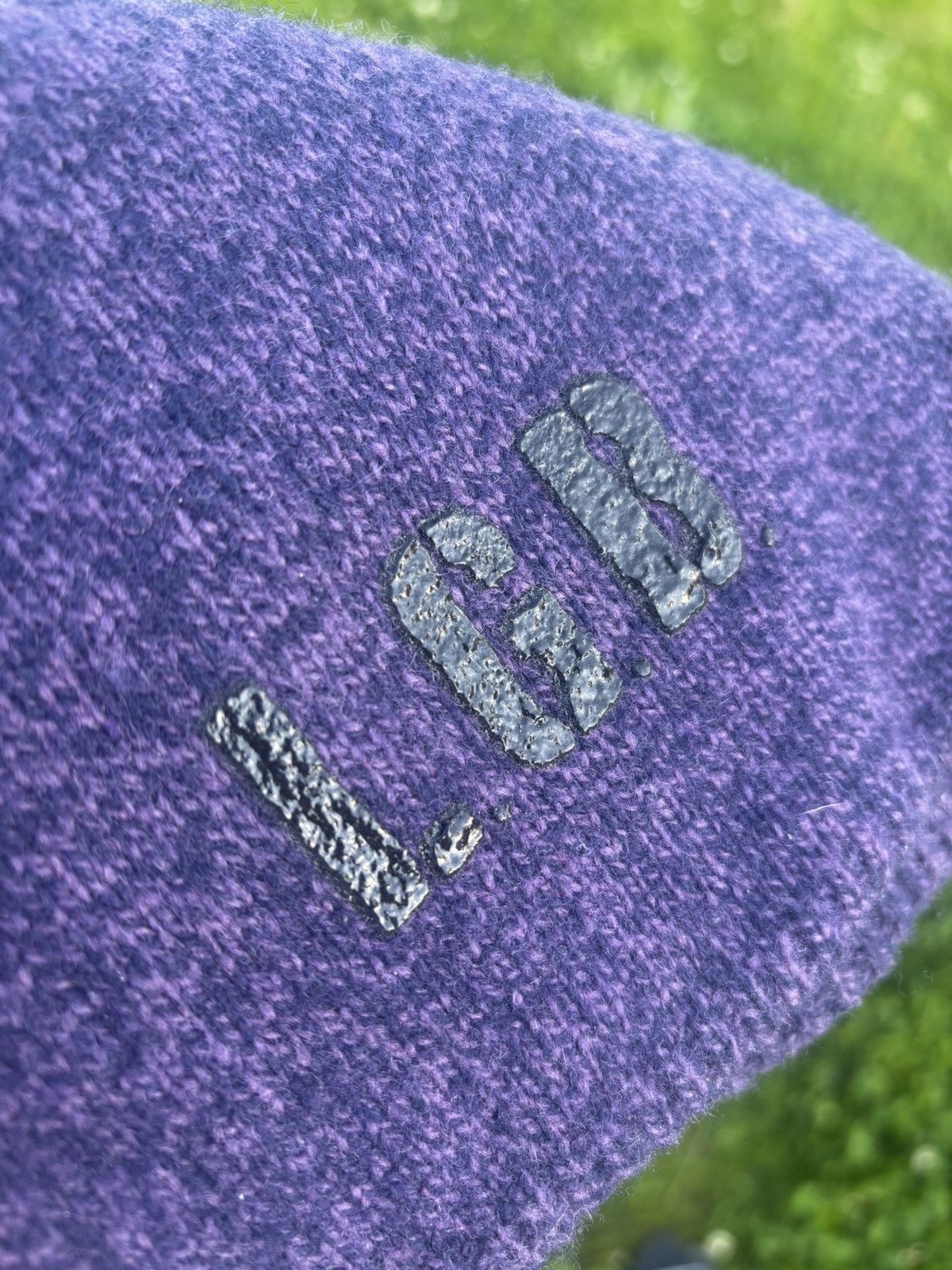 Le Grande Bleu (L.G.B.) L.G.B. Purple Logo Beanie Size ONE SIZE - 3 Thumbnail