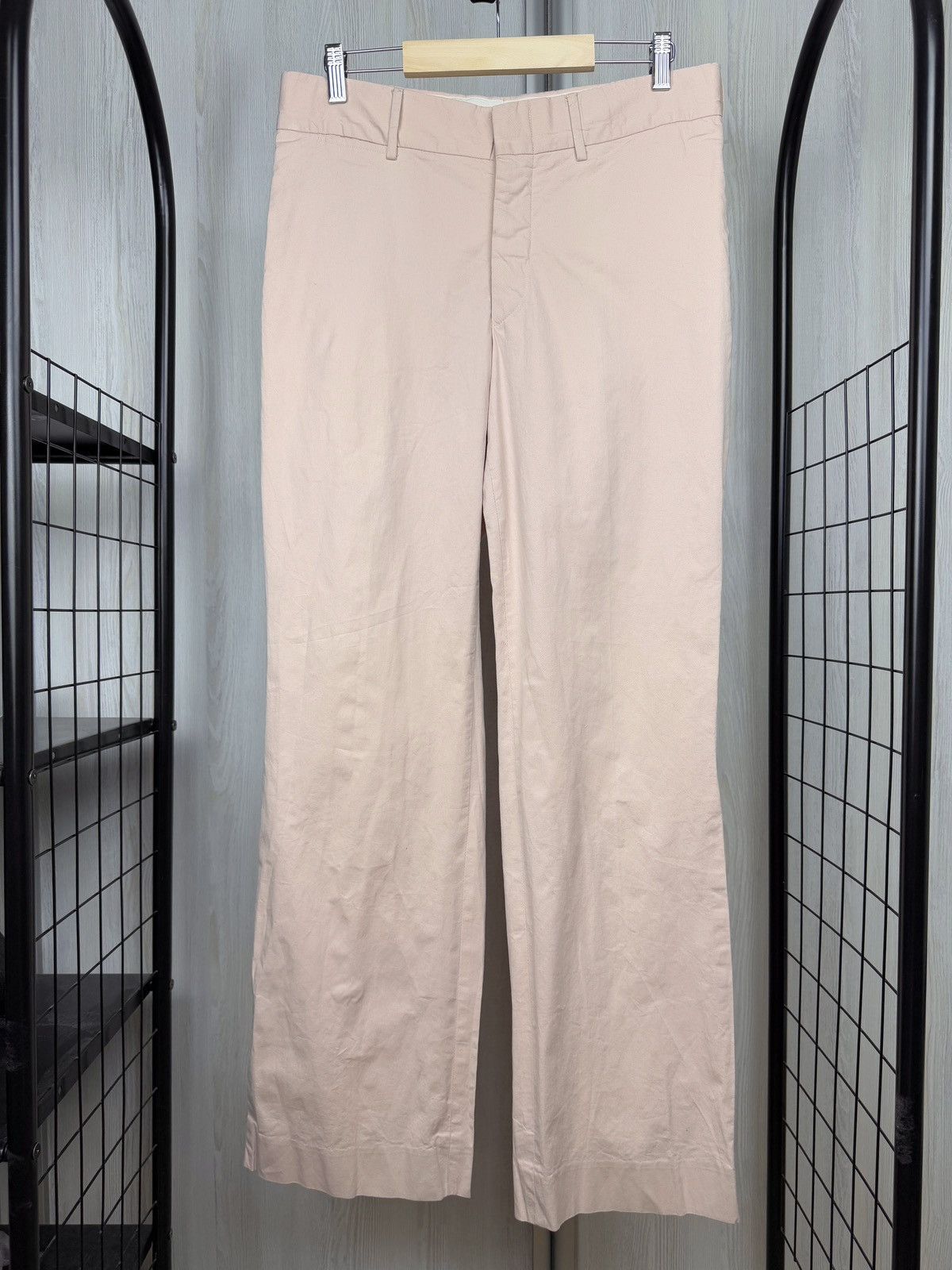 Gucci Gucci vintage pink wide bootcut classic chino pants Size US 34 / EU 50 - 2 Thumbnail