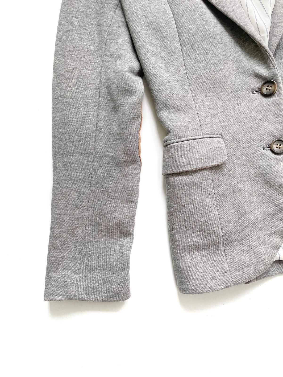 Brunello Cucinelli Brunello Cucinelli Gray Fitted Classic Blazer Italy Size XS Size XS / US 0-2 / IT 36-38 - 3 Thumbnail